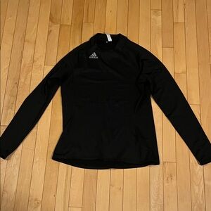 Adidas Women's Size Medium Cold Weather Black Performance Long Sleeve Shirt